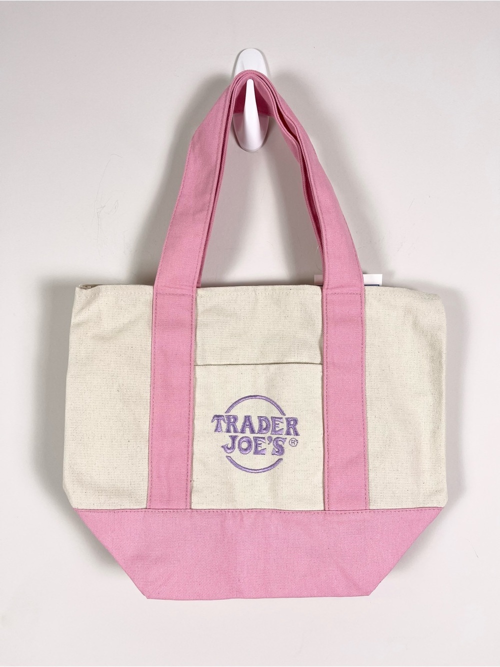 Trader Joe’s Easter Special Mini Tote Bundle Pastel Canvas Bag Limited Edition - Picture 2 of 7